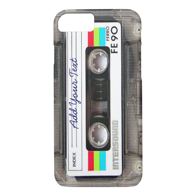 Coques Pour iPhone Drôle Vintage 80s Retro Music cassette (Dos)