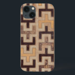 Coques Pour iPhone Motif décoratif de Mudcloth d'Africain<br><div class="desc">Motif africain décoratif de mudcloth par le Jr. de Wyatt de Normand comportant les formes géométriques qui semblent s'adapter ensemble. Les fans de Tetris ou les formes géométriques devraient faire cet achat aujourd'hui !</div>