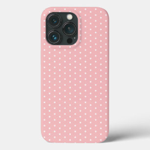 iPhone 13 Pro Case Rougissent l'iPhone rose 7 de point de polka