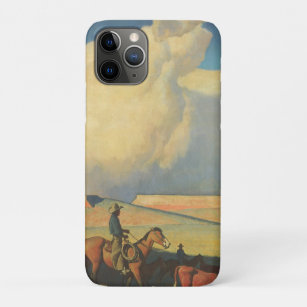 Coque iPhone 11 Pro Vintage Cowboys, Open Range par Maynard Dixon