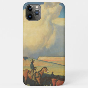 Coque iPhone 11 Pro Max Vintage Cowboys, Open Range par Maynard Dixon