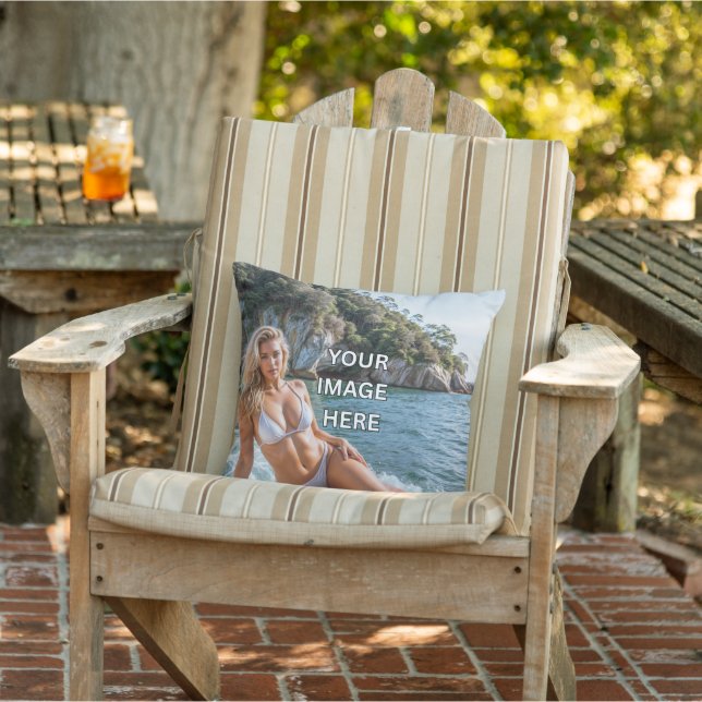COQUET ! 🛋️ Coussin décoratif avec image ou texte (Chaise)