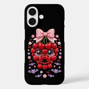 Coquet Crâne Cerise Téléphone Coque Halloween Kawa