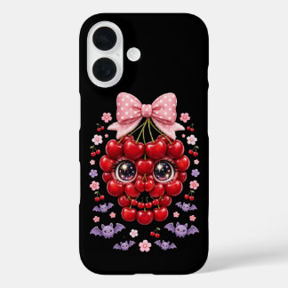 Coquet Crâne Cerise Téléphone Coque Halloween Kawa