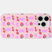 Coquet étui de téléphone cerise (Verso (horizontal))