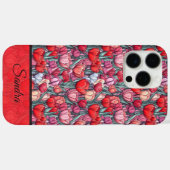 Coquet Étui Iphone Personnalisable Nom Tulipe (Verso (horizontal))