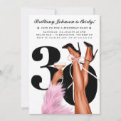 Coquette 30ste verjaardag kaart (Voorkant)