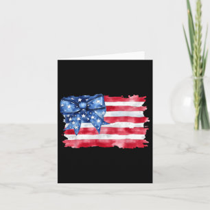 Coquette Amerikaanse vlag 4 juli Patriottische vro Kaart