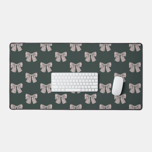 Coquette arc rose esthétique motif mat (Clavier et souris)