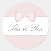 Coquette arc rose merci sticker (Devant)