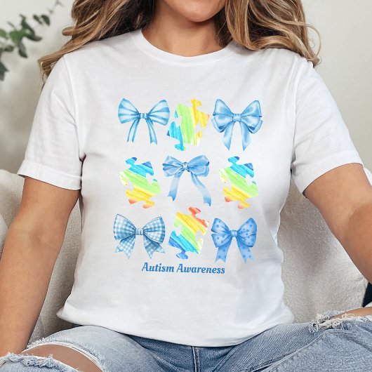 Coquette Autisme Bewustzijn T-shirt, Op het spectr Tri-Blend Shirt