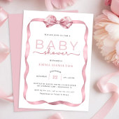 Coquette Baby shower Bedankt Sticker – Elegant P Kaart
