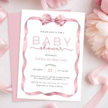 Coquette Baby shower Bedankt Sticker – Elegant P