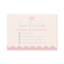 Coquette Bakkerij Roze Strik Cute Pastel Blauw