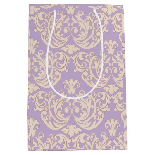 Coquette Baroque Lavender Gift Bag Medium Cadeauzakje (Voorkant)