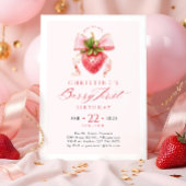 Coquette Berry eerste verjaardag uitnodiging