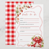 Coquette Berry in Love adviseert bruid om een spel (Voorkant / Achterkant)