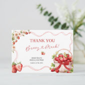 Coquette Berry In Love Douche Carte de remerciemen (Debout devant)