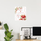 Coquette Berry In Love Fête des mariées Affiche de (Bureau à domicile)