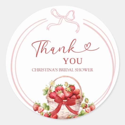 Coquette Berry In Love Sticker Merci (Devant)