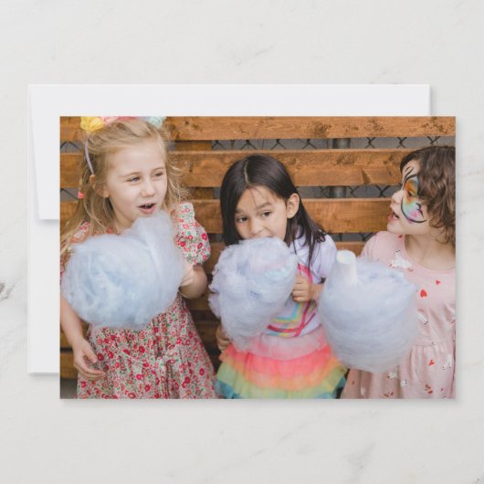 Coquette Berry Sweet Elke leeftijd Verjaardag Bedankkaart (Achterkant)