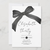 Coquette Black Bow 30e Invitation (Devant)