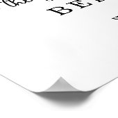 Coquette Black Bow & Tassel Graduation Party Poster (Hoek)