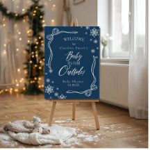 Coquette Blauwe Baby is Koud buiten baby shower