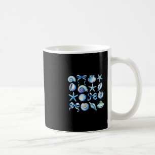 Coquette Blauwe Strik Oceaan Strand Retro Zomer Vr Koffiemok