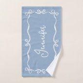 Coquette Bleue Vend Serviette À Main, Nom Personna (Serviette à main)