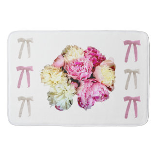 Coquette bloemen en strikken badmat