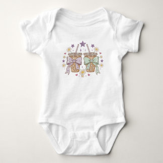 Coquette Bloemige Iced Coffee Baby Bodysuit | Tren