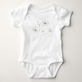 Coquette Bloemige Iced Coffee Baby T-shirt | Trend