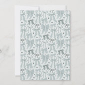 Coquette Blue Bow Graduation Party Invitation (Dos)