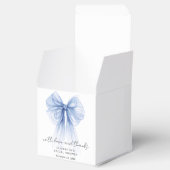 Coquette Blue Bow Vrijgezellenfeest Bedankt Bedankdoosjes (Geopend)