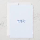 Coquette Blue Bows Christelijk Kind van God Boy Kaart (Achterkant)
