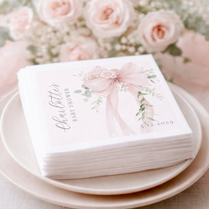 Coquette Boog Groene Baby in bloei baby Shower Servet