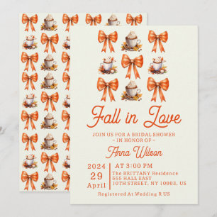 Coquette boog herfst in Love Coffee Sinaasappel be Kaart