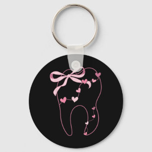 Coquette Boog Molar Tandarts Tandheelkundige Hygië Sleutelhanger