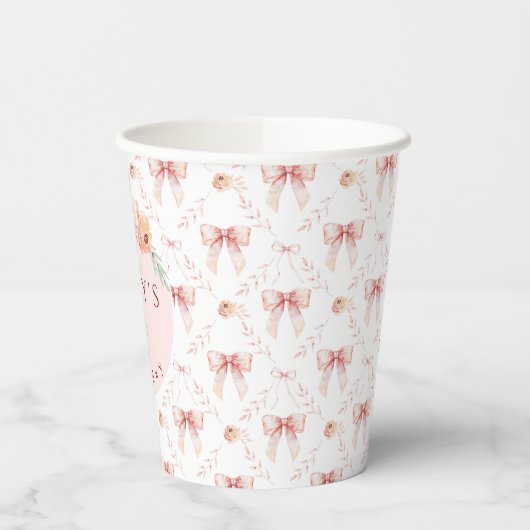 Coquette boog waterverf papieren bekers (Links)