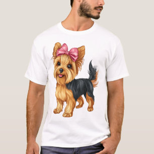 Coquette Boog Yorkshire Terrier Hond Yorkie Moeder T-shirt
