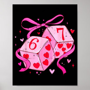 Coquette Boog Zes Zeven Dobbelstenen 67 Meme Valen Poster