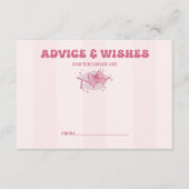Coquette Bow Afstuderen Advies en wensen Informatiekaartje (Voorkant)