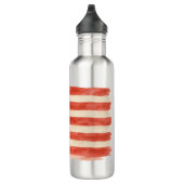 Coquette Bow American Flag Waterverf 4 juli Waterfles (Rechts)