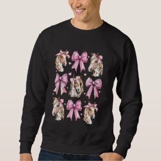 Coquette Bow Appaloosa Paardenmeisje Mama Roze Moe Trui