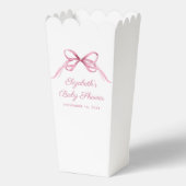 Coquette Bow Baby Girl Shower Bedankdoosjes (Achterkant)