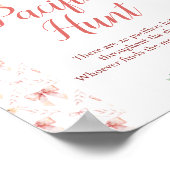 Coquette Bow Baby shower Fopspeen Hunt Poster (Hoek)