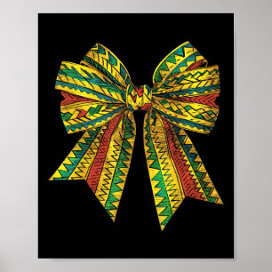 Coquette Bow Black Geschiedenis Maand Melanine Afr Poster