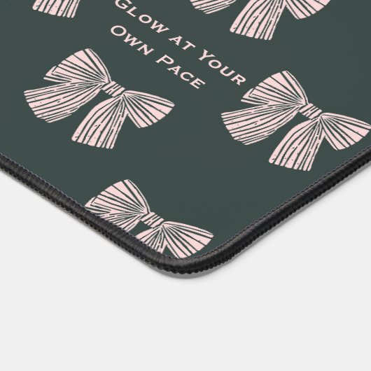 Coquette Bow Black & Pink Glow in uw eigen tempo Bureaumat (Hoek)