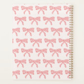 Coquette Bow Blush Pink Planner (Achterkant)